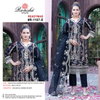 R 1107 By Ramsha E To H Embroidered Organza Pakistani Readymade Suits Wholesale Shop In Surat
